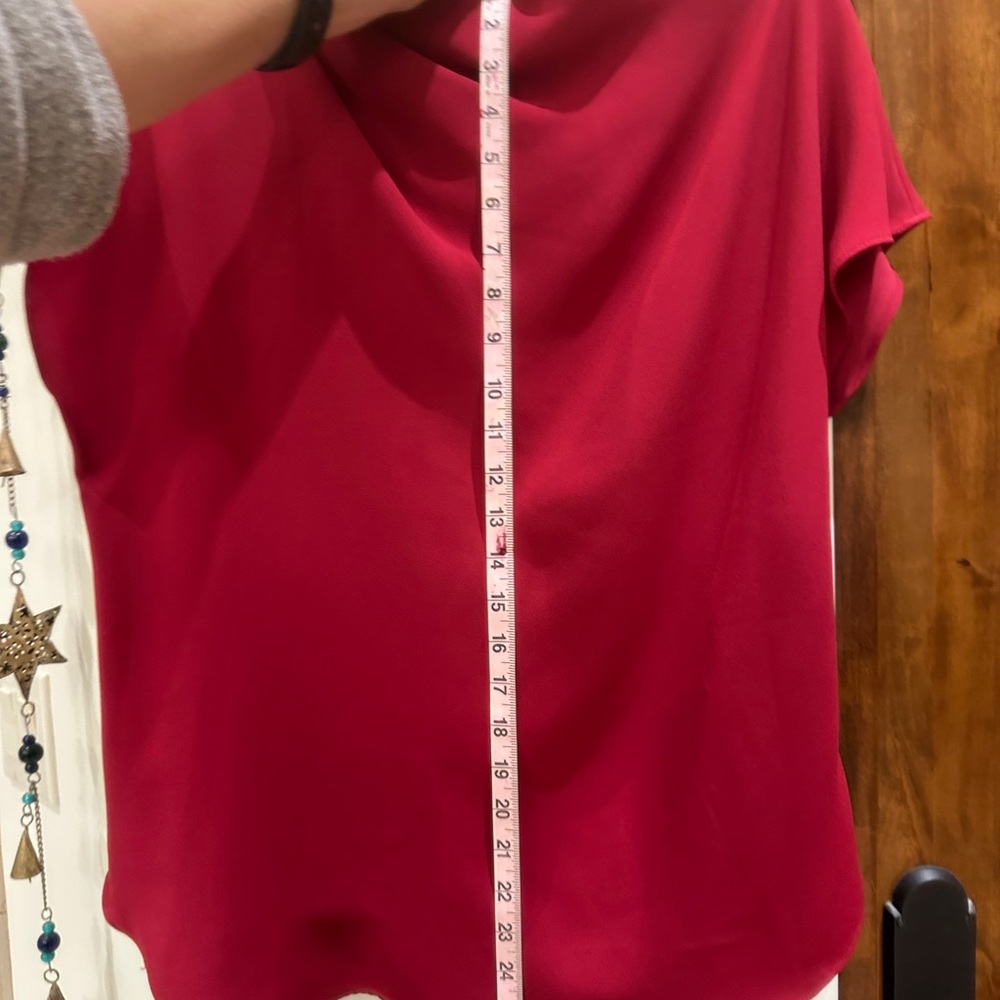 Trina Turk Vibrant Red Blouse - Picture 4 of 7
